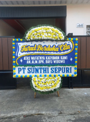 Papan Bunga Duka di Cikeusi